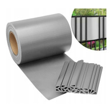 Europe Popular PVC UV Strip Tarpaulin Screen for 2D Welded Double Wire Mesh Fence Panels for Germany Poland